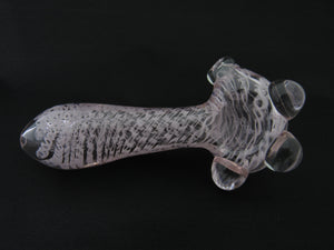 Clear/White DNA Tech Spoon Pipe