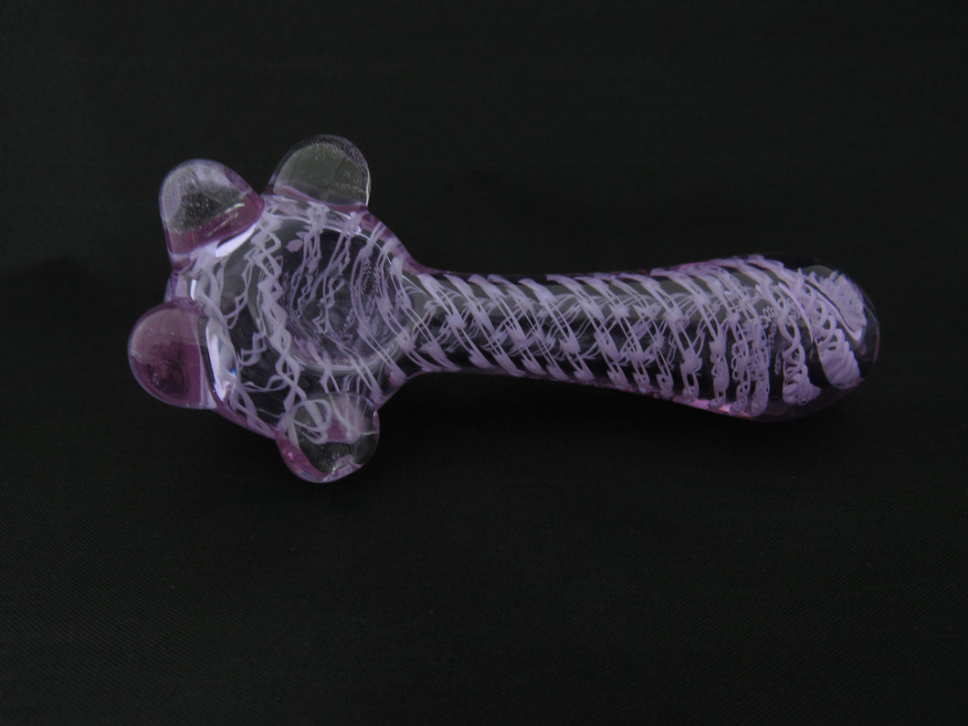Clear/Lilac DNA tech Spoon Pipe