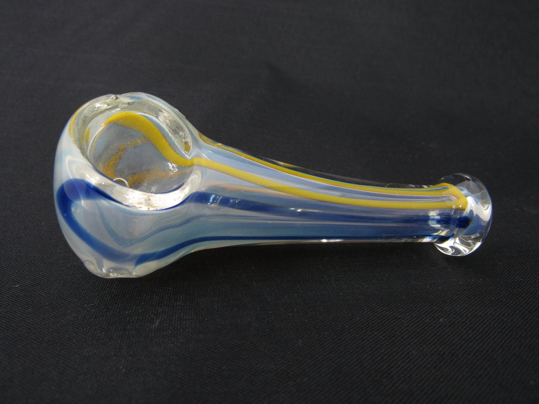 Blue and Yellow Spoon Pipe