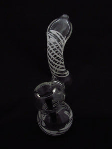 Clear and White Bubbler