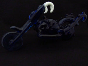 Blue Motorcycle Pipe