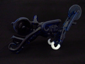 Blue Motorcycle Pipe