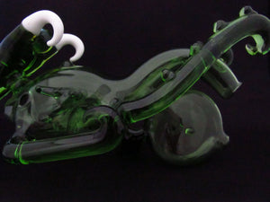 Green Motorcycle Pipe