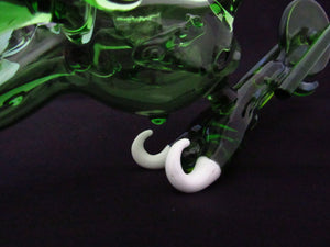 Green Motorcycle Pipe