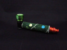 Load image into Gallery viewer, 259 green sparkle pipe &amp; pink one