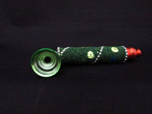 Load image into Gallery viewer, 259 green sparkle pipe &amp; pink one