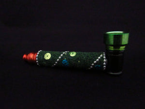 259 green sparkle pipe & pink one