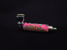 Load image into Gallery viewer, 259 green sparkle pipe &amp; pink one