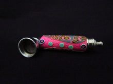Load image into Gallery viewer, 259 green sparkle pipe &amp; pink one
