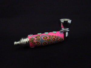 259 green sparkle pipe & pink one