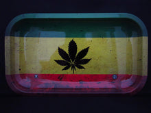 Load image into Gallery viewer, Rasta 420 Leaf Rolling Tray