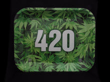 Load image into Gallery viewer, Green 420 Leafs Rolling Tray