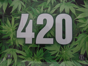 Green 420 Leafs Rolling Tray